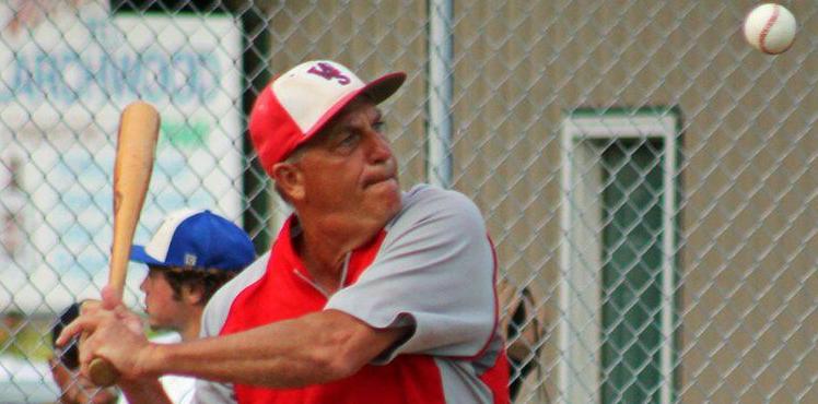 Coach Engleman warming up